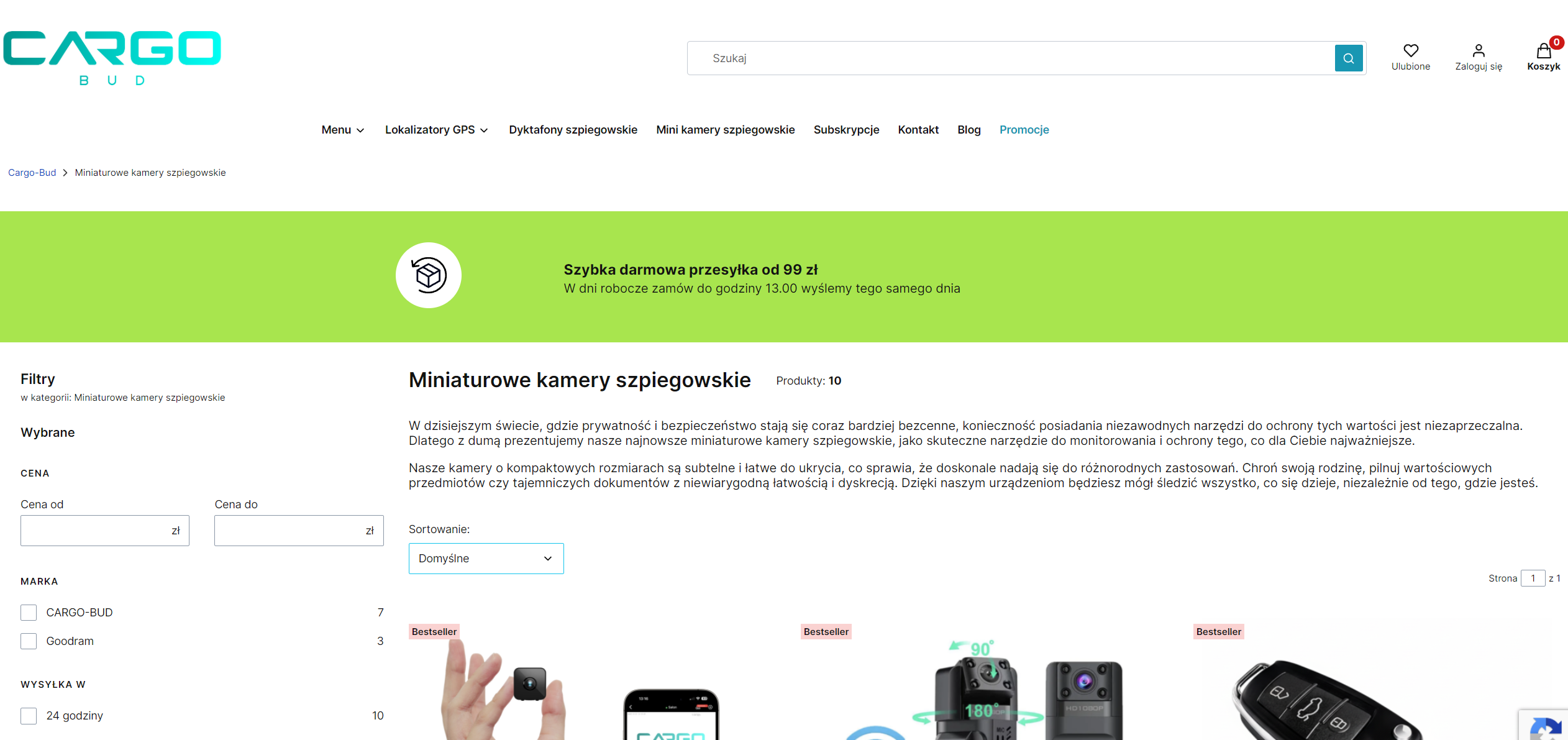 Jakie funkcje powinny mieć miniaturowe kamery szpiegowskie do nagrywania w nocy?